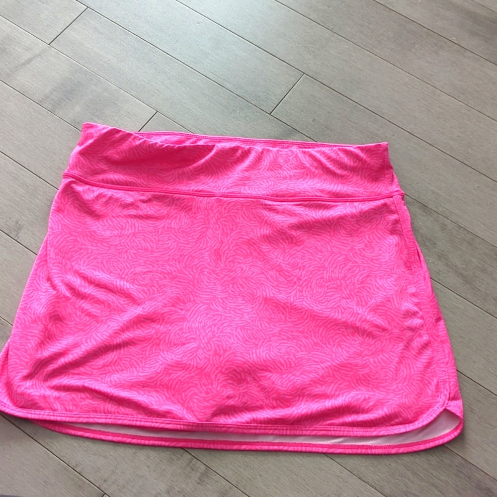Skirt Bright Pink M light Line design built in short inside the skirt (skort) AC